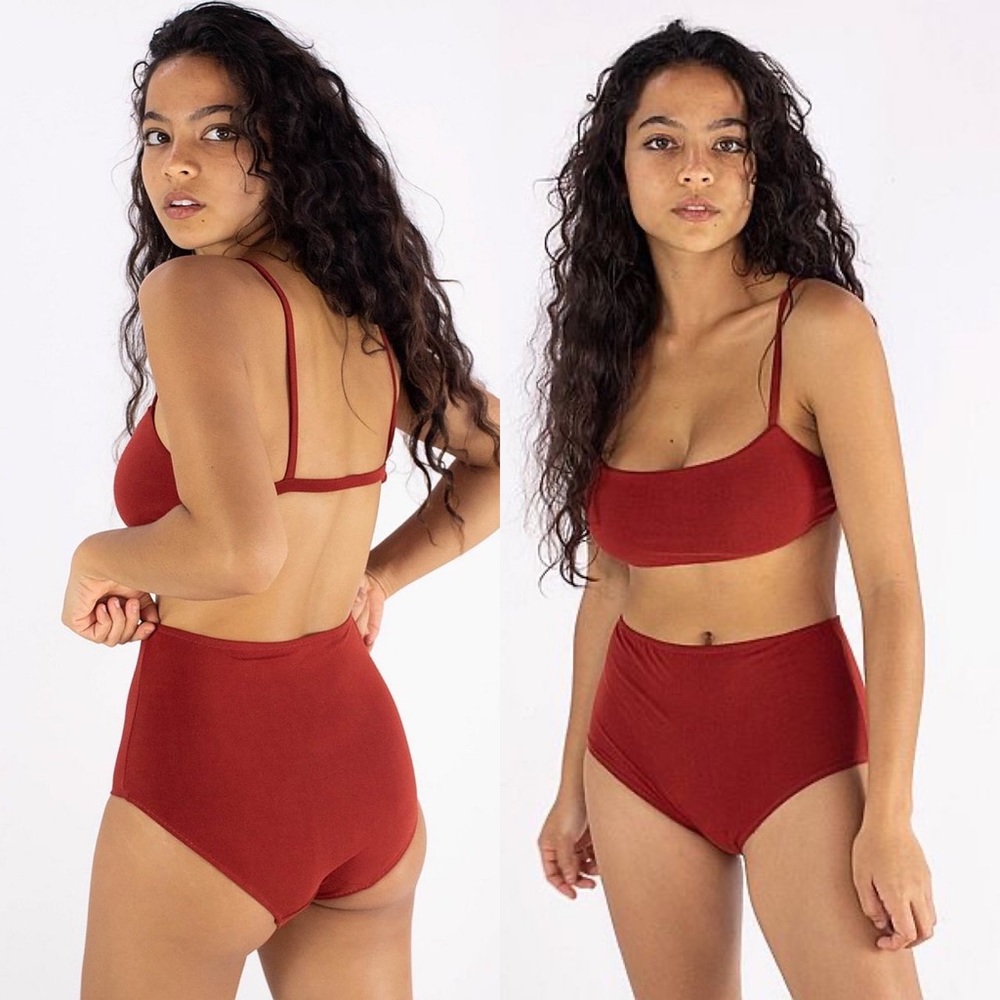 HARA The Label Lena High Waist Undies in Cherry Size US 14